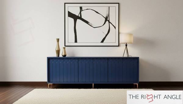 Navy Blue Credenza
