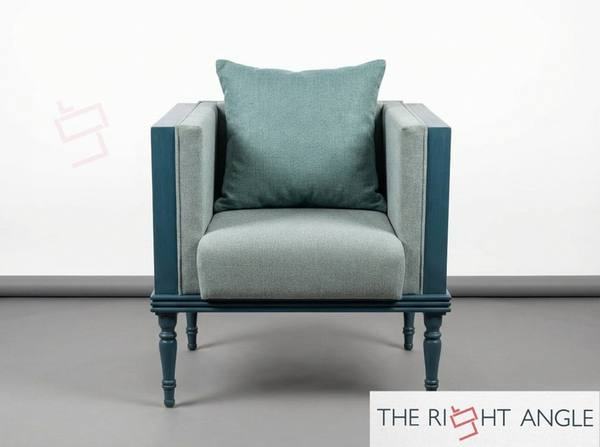 Teal Cube Chair