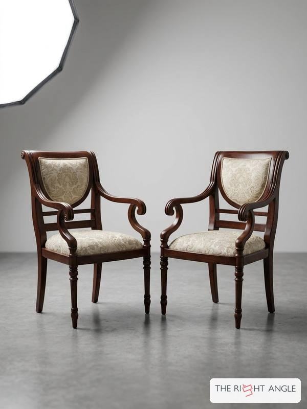 Regency Scroll Armchair Pair