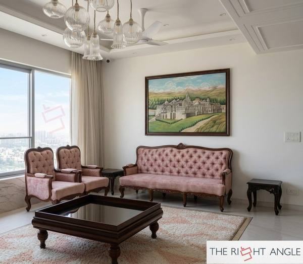 Rose Pink Living Room Set