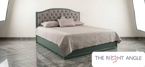 Sage Green Tufted Bed