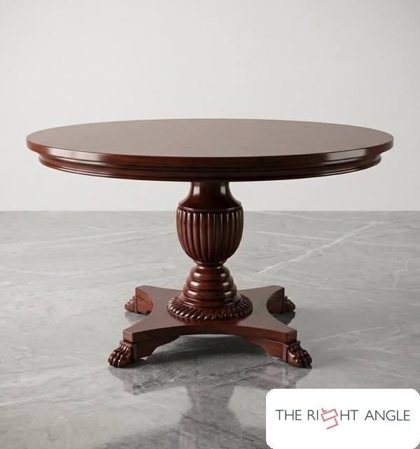 Mahogany Round Dining Table