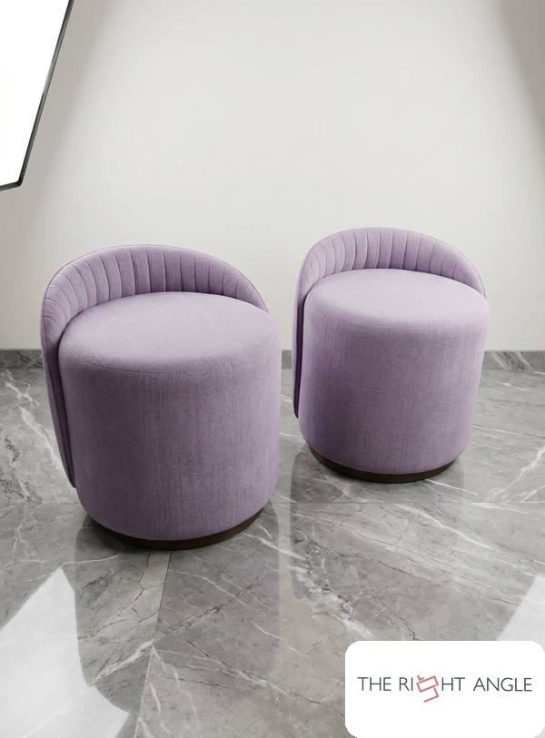 Lilac Barrel Chairs