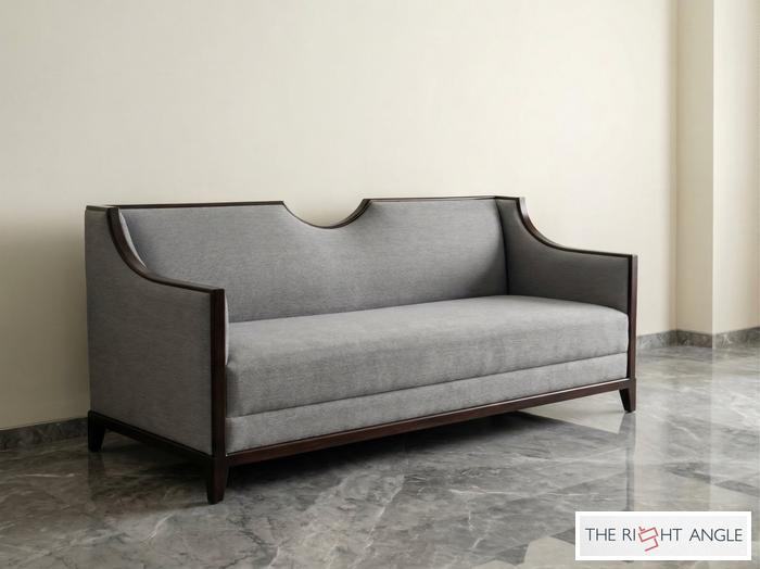 Grey Walnut Frame Sofa