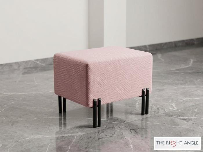 Blush Cube Ottoman