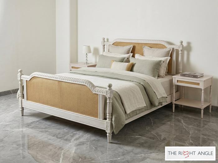 White Cane Bed
