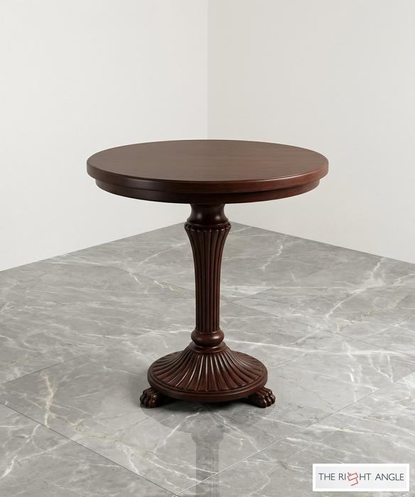 Mahogany Fluted Pedestal Table